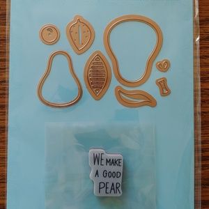 Spellbinders Pear & Avocado Die Stamp Set